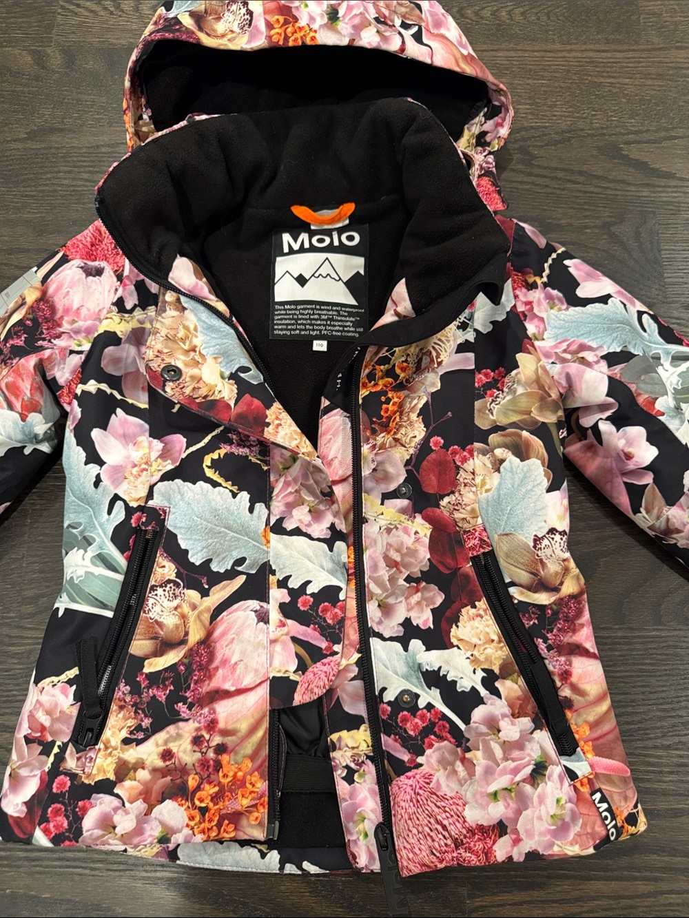 Molo girls ski jacket size 110 (5) - Picture 2 of 7